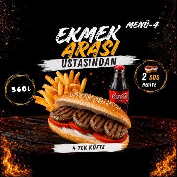 4 Tek Ekmek Arası Menü