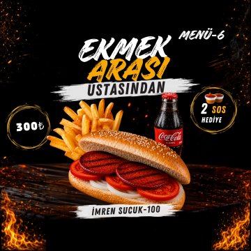 100gr Sucuk Ekmek Arası Menü
